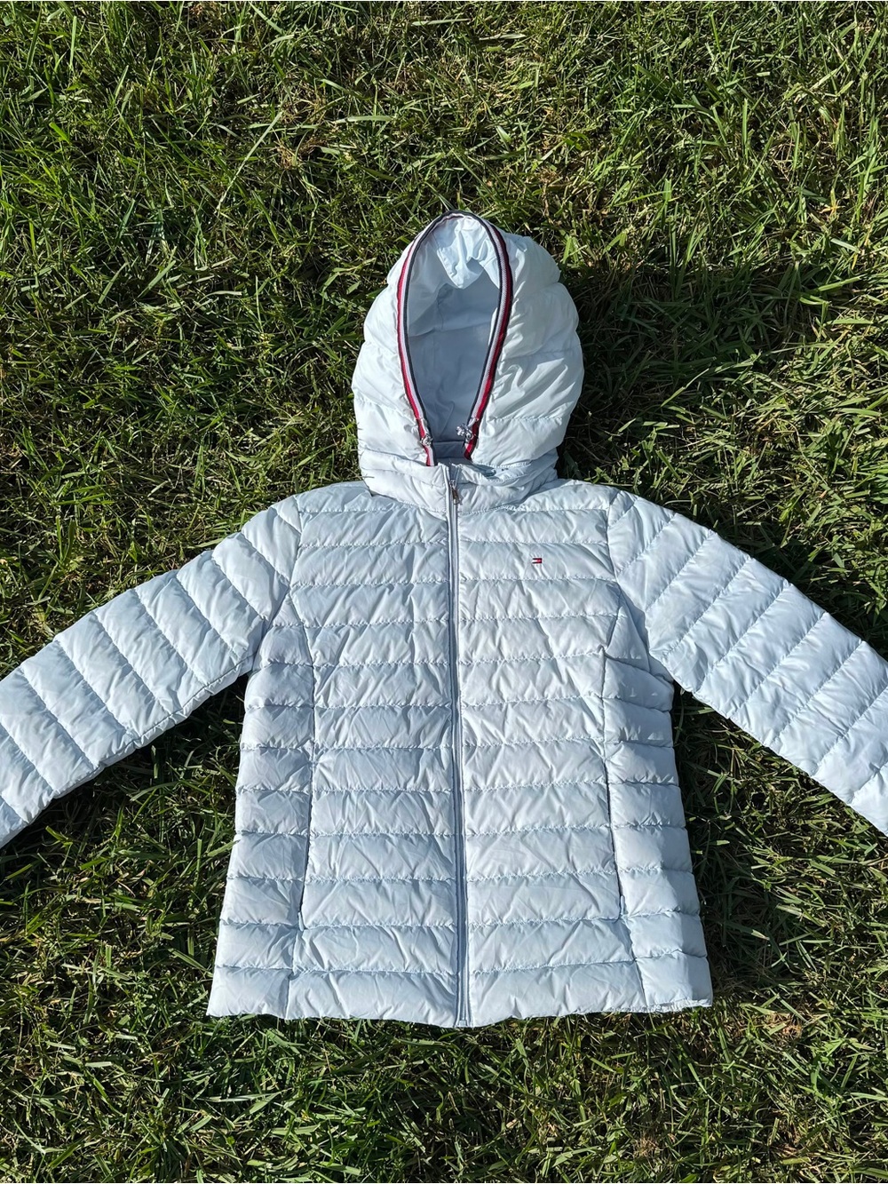 Tommy Hilfiger Women’s Blue Hooded Puffer Jacket
